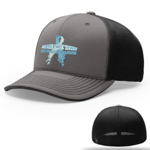 Bonnie’s  Ride Richardson SportMesh Flex Fit Cap Split-Charcoal/Black