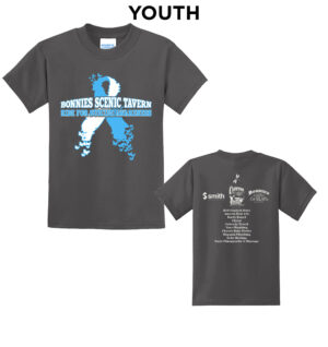 Bonnie’s  Ride Youth Short Sleeve Tee-Charcoal