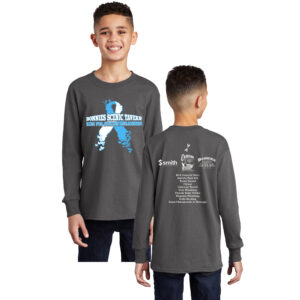 Bonnie’s  Ride Yout Cotton Long Sleeve Tee-Charcoal