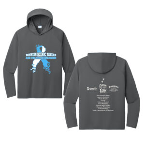 Bonnie’s  Ride Adult Performance Pullover Hooded Tee-Charcoal