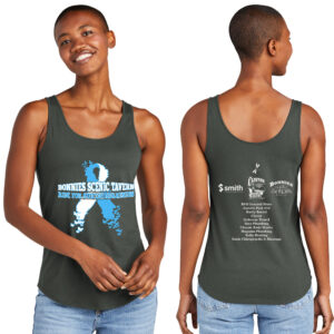 Bonnie’s Ride District Women’s Perfect Tri Relaxed Tank-Deepest Grey