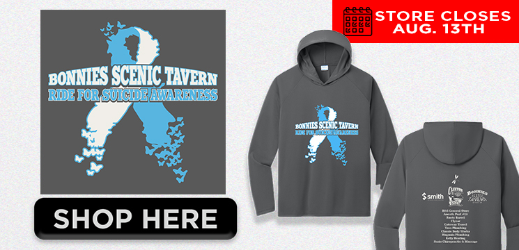 Read more about the article BONNIES SCENIC TAVERN RIDE FOR SUICIDE AWARENESS 2025