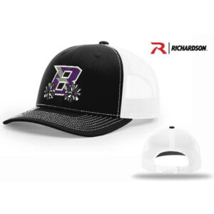 Baxter Bolts Cheer Richardson Pro Crown Mesh Back Adjustable back cap Split-Black/White