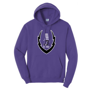 Baxter Bolts Cheer Unisex Fleece Hooded Sweatshirt-Purple