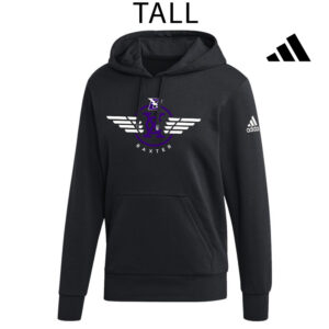 Baxter CC Adidas TALL Fleece Hooded Sweatshirt- Black