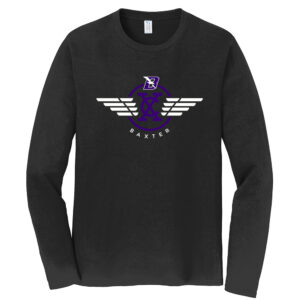 Baxter CC Rah Rah Unisex Long Sleeve Fan Favorite Tee-Black