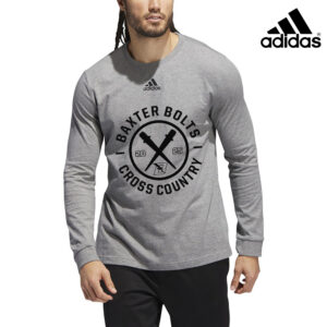 Baxter CC Adidas Fresh BOS LONG sleeve 100% ring-spun cotton Tee – Medium Grey Heather (XL-4X)