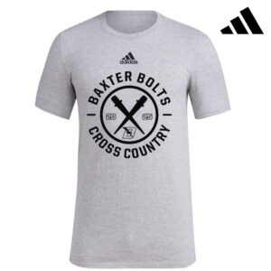 Baxter CC Adidas Fresh Badge of Sport short sleeve 100% ringspun cotton Tee – Medium Grey Heather