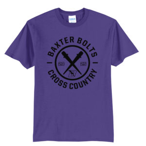 Baxter CC Unisex Basic Short Sleeve Tee-Purple