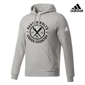 Baxter CC Adidas Fleece Hooded Sweatshirt- MedGrey Heather