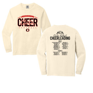Clinton Cheer Unisex Comfort Colors Heavyweight Ring Spun Long Sleeve Tee-Ivory