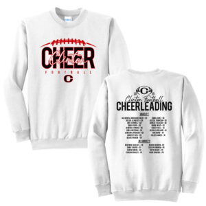 Clinton Cheer Unisex Fleece Crewneck Sweatshirt-White