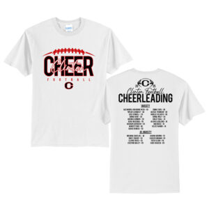 Clinton Cheer Unisex Basic Short Sleeve Tee-White