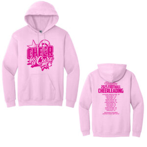 Clinton Cheer Unisex Basic Hooded Sweatshirt-Light Pink