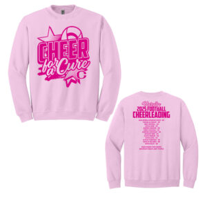 Clinton Cheer Unisex Basic Crewneck Sweatshirt-Light pink