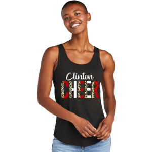 Clinton Cheer District Women’s Perfect Tri Relaxed Tank-Black