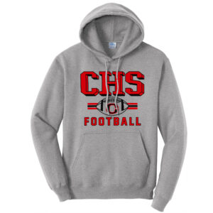 Clinton Football Unisex Fleece Hooded Sweatshirt-Athletic Heather