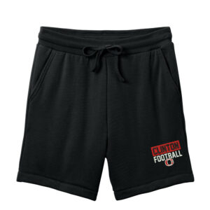 Clinton Football BELLA and CANVAS Unisex Sponge Fleece Sweatshort-Black