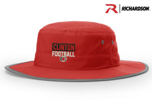 Clinton Football Richardson Wide Brim Sun Hat-Red