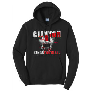 Clinton Football Unisex Fleece Hooded Sweatshirt-Black