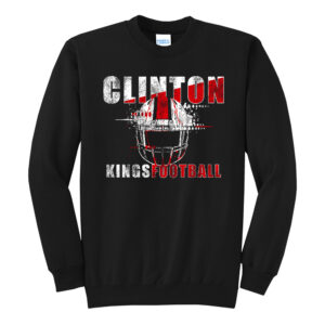 Clinton Football Unisex Fleece Crewneck Sweatshirt-Black