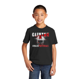 Clinton Football Youth Cotton Fan Favorite Short Sleeve Tee-Black