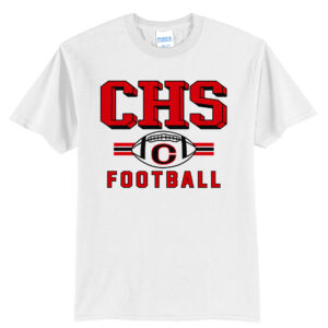 Clinton Football Unisex Short Sleeve Tee-White
