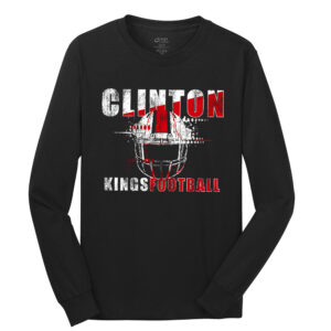 Clinton Football Unisex Cotton Long Sleeve Tee-Black