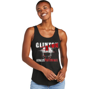 Clinton Football District Women’s Perfect Tri Relaxed Tank-Black