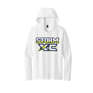 Camanche CC Adult Perfect Triblend Long Sleeve Hoodie Tee-White