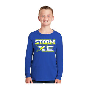 Camanche CC Youth Cotton Long Sleeve Tee-Royal