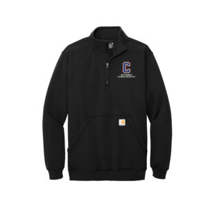 Camanche CC Carhartt Men Midweight 1/4-Zip Mock Neck Sweatshirt-Black