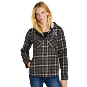 Camanche CC Eddie Bauer Ladies Woodland Shirt Jac-Grey Steel Bone
