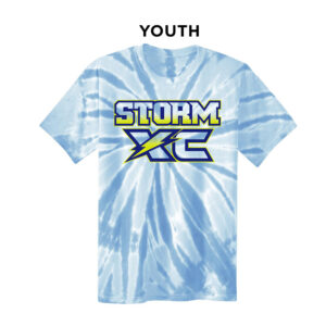 Camanche CC Youth Cotton Tie Dye Short Sleeve Tee-Light Blue