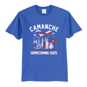 Camanche Homecoming Unisex Short Sleeve Tee-Royal