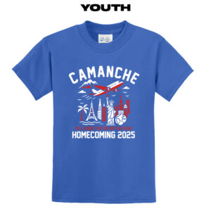 Camanche Homecoming Youth Short Sleeve Tee-Royal