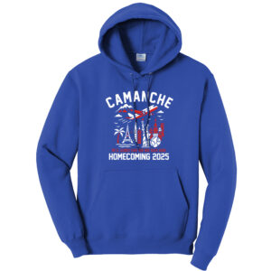 Camanche Homecoming Unisex Fleece Hooded Sweatshirt-Royal