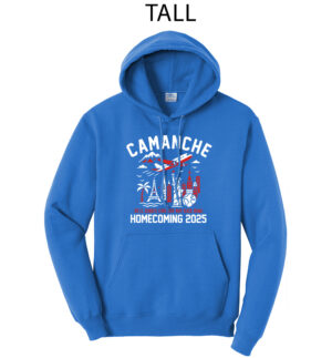 Camanche Homecoming Tall Fleece Hooded Sweatshirt-Royal
