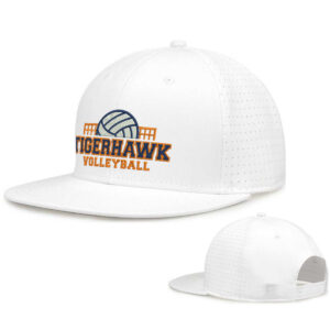 CM Volleyball The Game Perforated GameChanger Snapback Cap-White