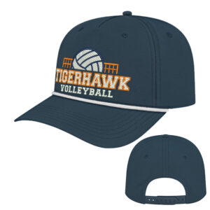 CM Volleyball Athletic Rope Cap-Dark Blue/White