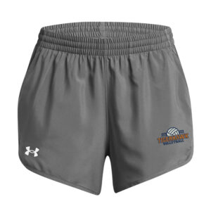 CM Volleyball Women’s UA Fly-By Unlined 3″ Shorts-Castlerock