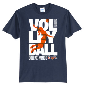 CM Volleyball Unisex Short Sleeve Tee-Navy