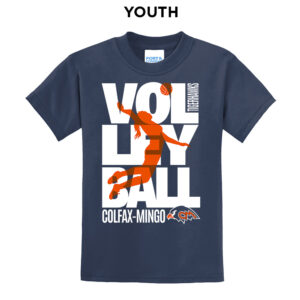 CM Volleyball Youth Short Sleeve Tee-Navy
