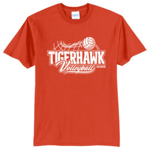 CM Volleyball Unisex Short Sleeve Tee-Orange