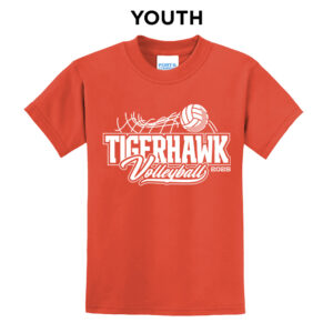 CM Volleyball Youth Short Sleeve Tee-Orange