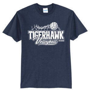 CM Volleyball Unisex Short Sleeve Tee-Navy