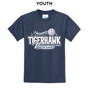 CM Volleyball Youth Short Sleeve Tee-Navy