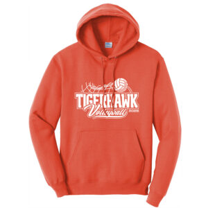 CM Volleyball Unisex Fleece Hooded Sweatshirt-Orange