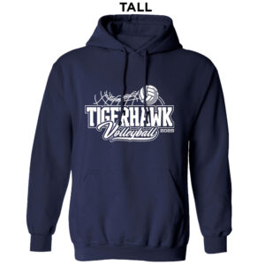 CM Volleyball Tall Fleece Hooded Sweatshirt-Navy