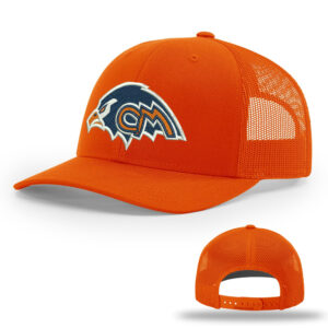 Tigerhawks Richardson Pro Crown Mesh Back Adjustable back cap Solid-Orange